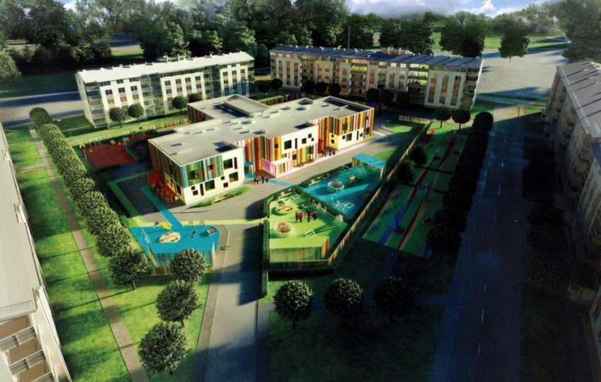 На Кокколевской улице строят детский сад с хаотистическими фасадами - «Свежие новости строительства»