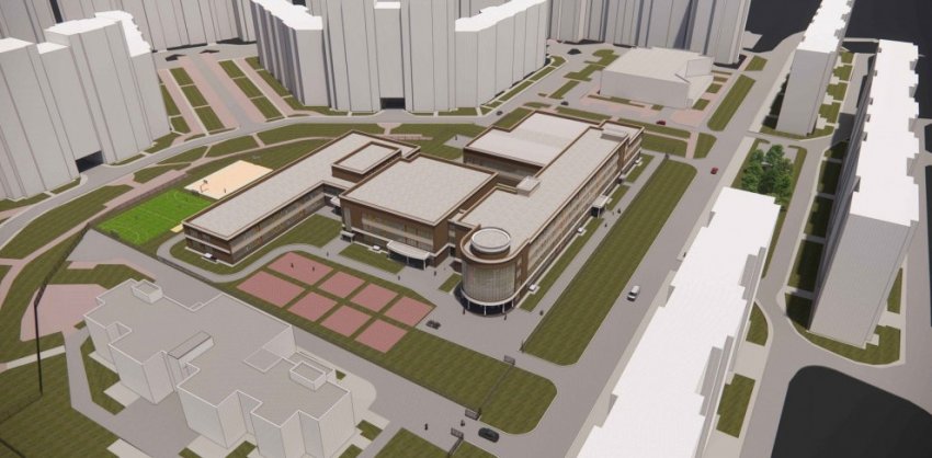 На улице Кржижановского построят школу в «стиле» стаканизм - «Свежие новости строительства»