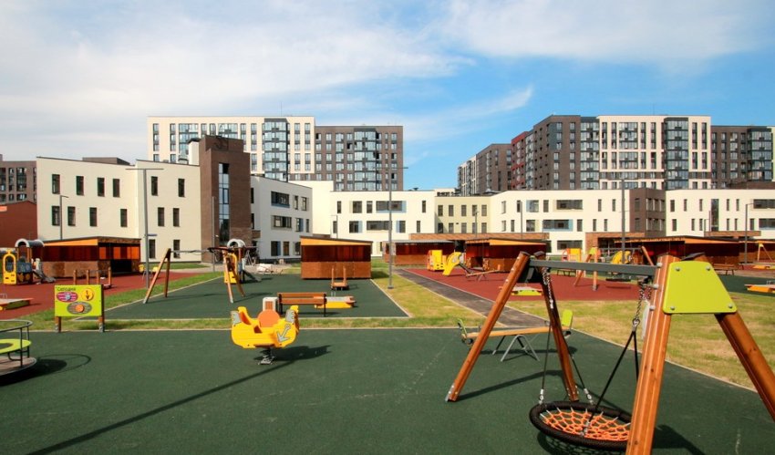 В Красногвардейском переулке построили хаотистический детский сад - «Свежие новости строительства»